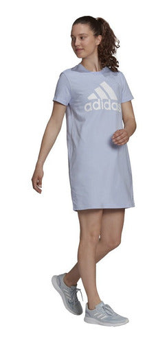 Vestido adidas Deportivo  Essentials Logo Lila Para Mujer