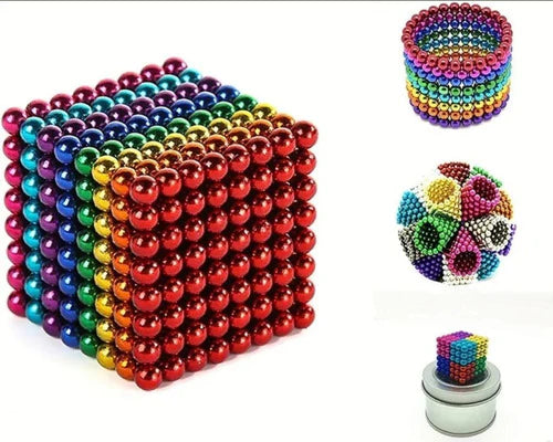 512 Piezas De Imán Colorido De 5 Mm Cubo De Rubik Con Imanes