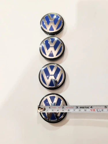Centros Rines Originales Azules Volkswagen 55mm Y 65mm