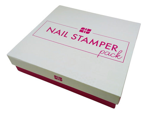 Kit Para Estampar Uñas , Nail Stamper Pack , Nail Factory