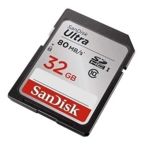 Tarjeta Memoria Sandisk Ultra Cl 10 32 Gb Full  Hd 80 Mbps