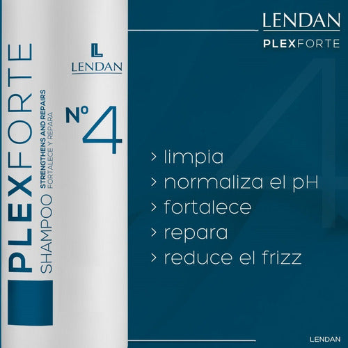 Lendan Plex Forte Reparación Shampoo 1 L + Acondicionador 1l