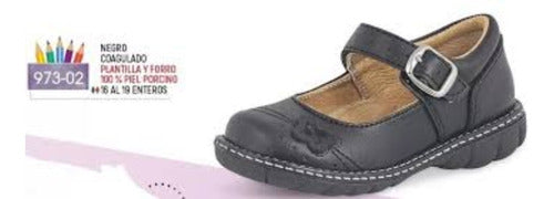 Zapatos Escolar 973-02 Negro Cklass