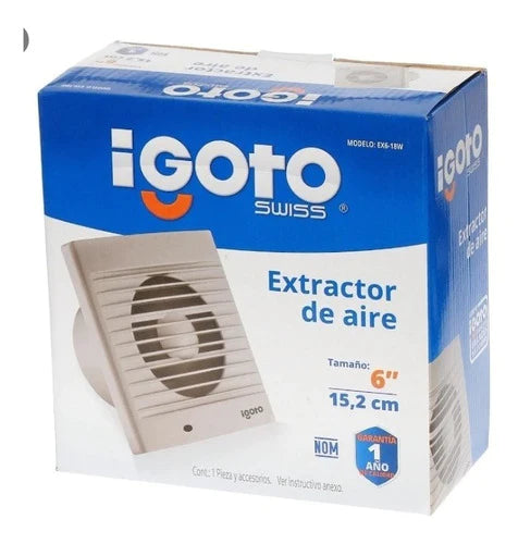 Extractor 6   Igoto Blanco Empotrable 18w