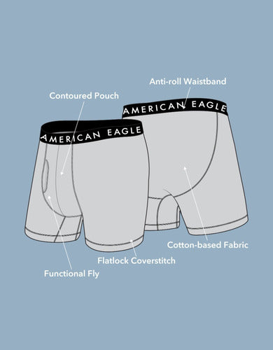 Boxers American Eagle Paquete 3 Briefs Clásicos De 6