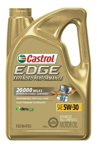 Aceite Castrol Edge 5w30 Extended Sintetico 4.73lt