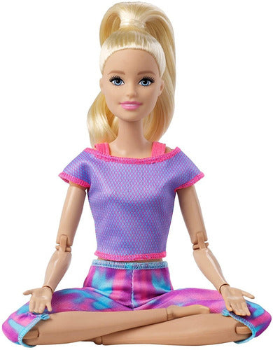 Barbie Movimientos Divertidos Rubia Articulada Yoga Made Mov
