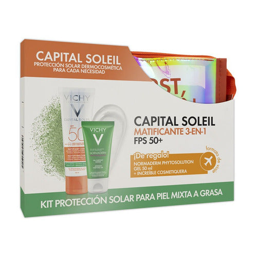 Kit Protección Solar Capital Soleil Matificante 3en1 Fps50+
