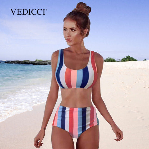 Bikini De Mujer Vedicci Traje De Baño 2 Piezas Multicolor