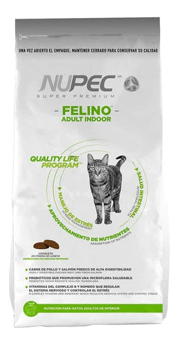 Alimento Nupec Indoor Felino Gato Adulto, Bolsa De 5kg