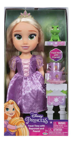 Princesa Rapunzel Disney Con Juego De Te Y Pascal