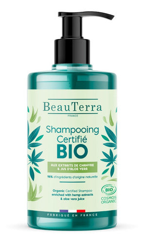 Beauterra Shampoo Líquido Orgánico Cañamo Y Aloe Vera 750 Ml