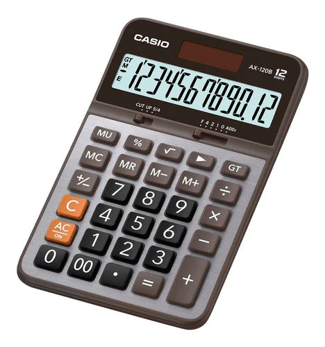 Calculadora De Escritorio Casio Ax-120b Gris