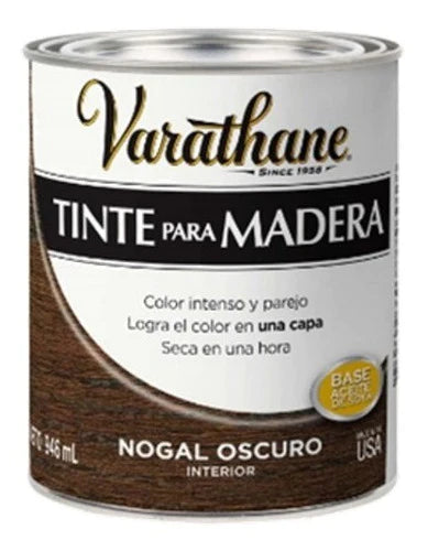 Tinte Para Madera Varathane Color Nogal Oscuro 0.946ml