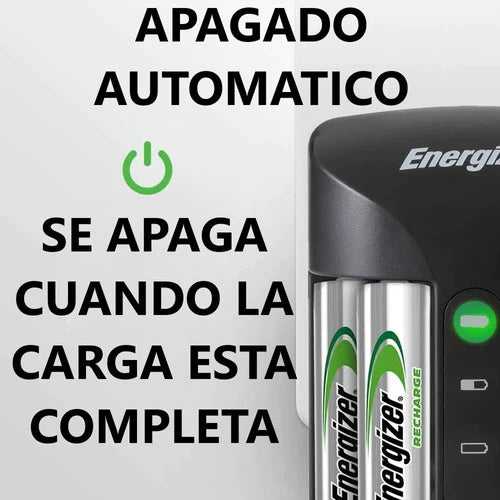 Cargador Pilas Energizer Chpro Incluye 2 Pilas Aa