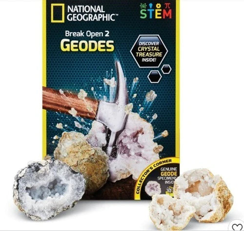 Kit De Ciencia Para Abrir 2 Geodas National Geographic Stem