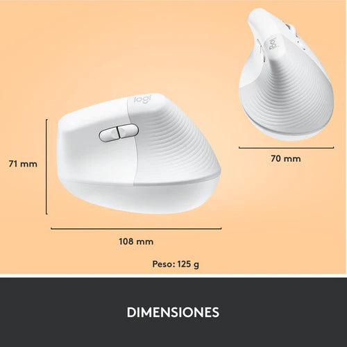 Mouse  Logitech Lift Inalámbrico Ergonómico Sensor Óptico