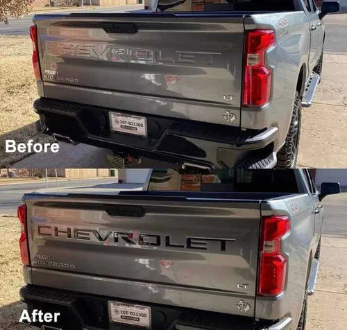 Emblema Chevrolet Letra Tapa 2019 Origina Silverado Cheyenne