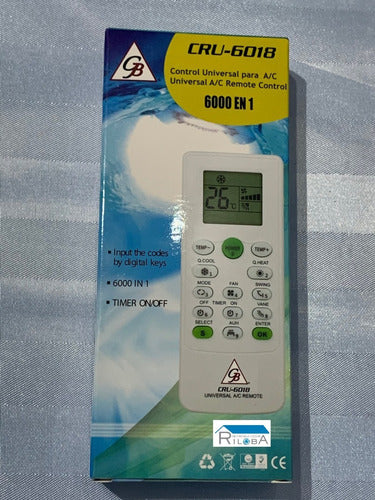 Control Universal Para Aire Acondicionado Cru-6018