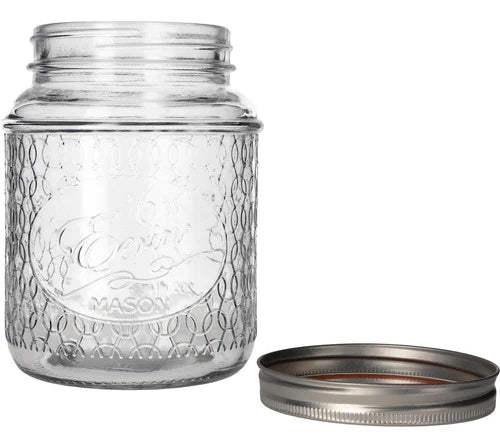 Set 4 Frascos Mason Jar Premium Eerin' 1 Litro Nv-1032