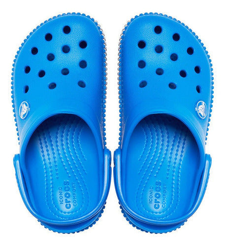 Sandalias Crocs Crocband Varsity Azul Para Niños