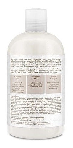 Shampoo Shea Moisture De Aceite De Coco 100% Virgen 384ml