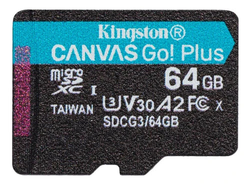 Memoria Kingston Micro Sdxc Canvas Go Plus 64gb Uhs-i U3 V30