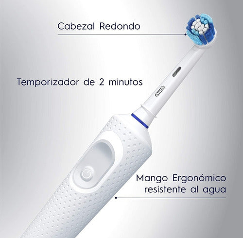 Cepillo Dental Eléctrico Recargable Oral B Vitality 100