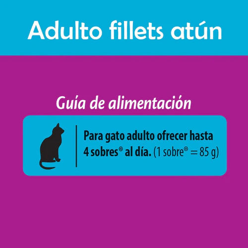 Whiskas, Alimento Gatos, Filetes De Atún, 24ud 85g C/u
