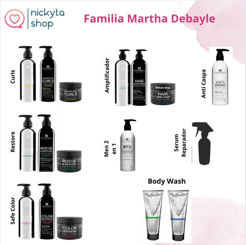 Shampoo , Acondicionador Y Mascarila Martha Debayle Rescue