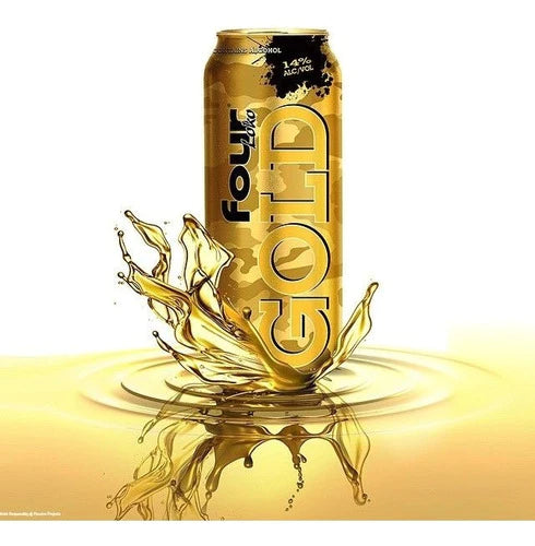 Caja Bebida Alcohólica Preparada Four Loko Gold 24 Piezas