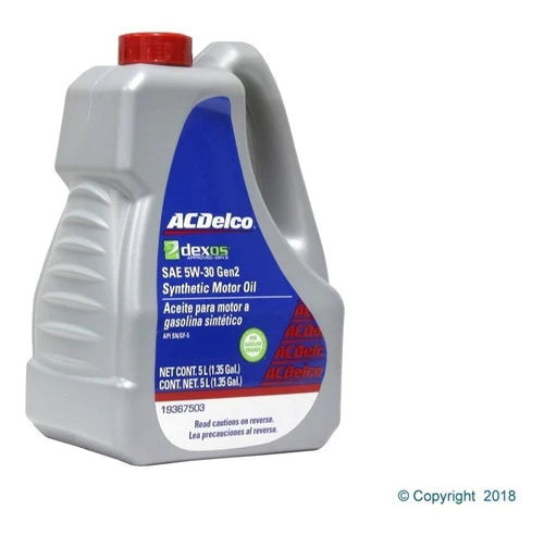 Aceite 100% Sintetico 5w30 Dexos2 5 L Acdelco 19367503