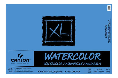 Xl Series Canson Block Watercolor 30 Hojas De 30.5x45.7 Cm