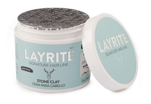 Layrite Stone Clay Pomade Cera Para Cabello Fijación Muyalta