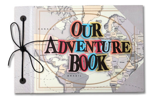 Album Para Fotos Our Adventure Book Mapa Impreso - 50 Hojas