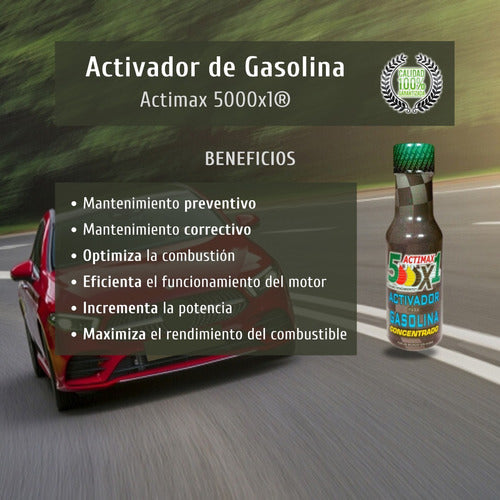 Ahorrador De Gasolina Actimax5000x1 Super Aditivo 10 Piezas
