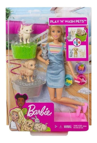 Barbie Baño De Mascotas Mattel Fxh11