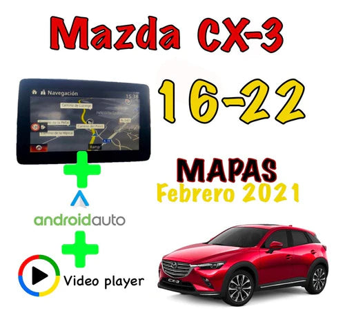 Tarjeta De Navegación Mazda Cx3 16-22 + Android Auto+ Video