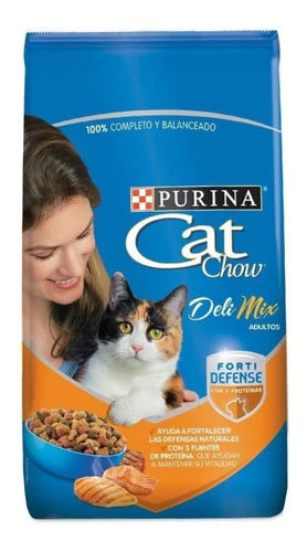 Alimento Cat Chow Defense Plus Delimix Para Gato Adulto Todos Los Tamaños Sabor Mix En Bolsa De 15kg