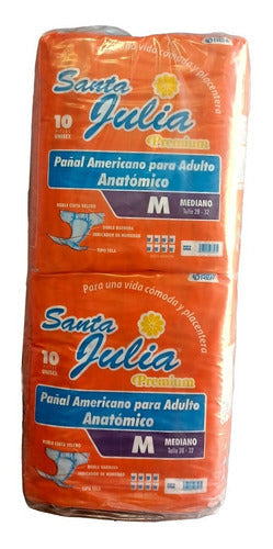 Pañal Para Adulto Santa Julia Premium M De 80 Piezas