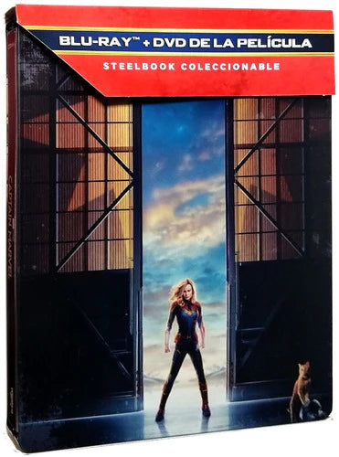 Capitana Marvel Steelbook Pelicula Blu-ray + Dvd