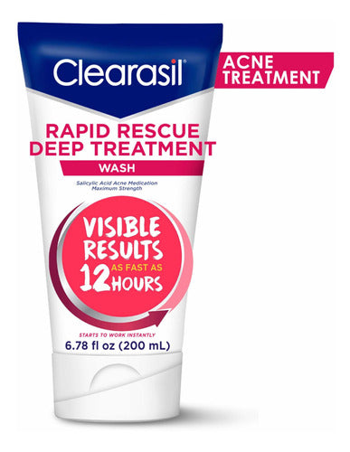 Clearasil Acne Rapid Rescue Deep Treatment Wash 200ml 6.78oz