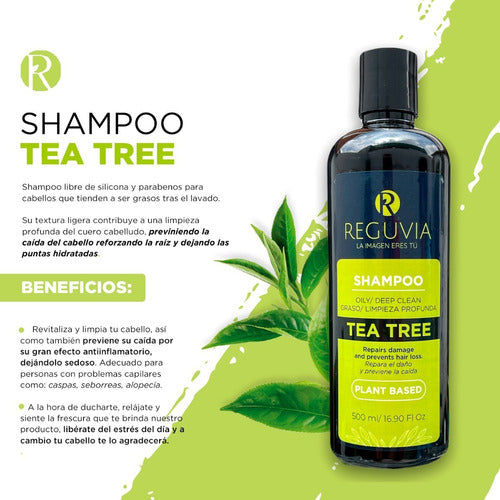 Shampoo Tea Tree-champú Árbol De Té,acción Limpieza Profunda