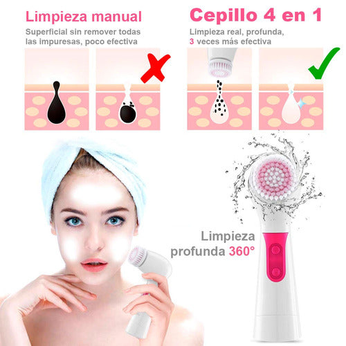 Cepillo Vak 13d Limpiador Facial Exfoliante C/ Agua Pies