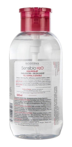 Agua Micelar Bioderma Sensibio H2o Bomba Inversa 500 ml