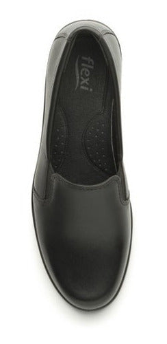Calzado Zapato Dama Mujer Flexi 18113 Mocasin Negro Descanso