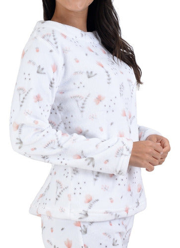 Pijama De Mujer Nite Nite 710 Flannel Sudadera Y Pantalón