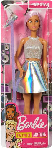 Barbie Cantante Fashionista Muñeca Con Ropa Brillosa Moda