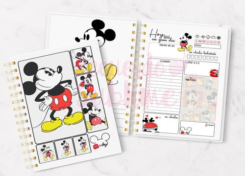 Planificador Diario Sin Fechas Mickey Mouse