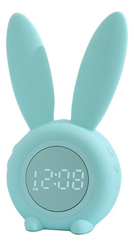 Reloj Despertador Con Forma De Conejo Verde Reloj Digital Re
